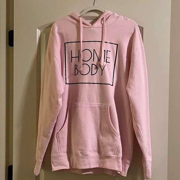 NWOT Home Body Pale Pink Hoodie - Picture 3 of 7
